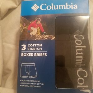Columbia Men Black Boxer Briefs 3 Pack!!